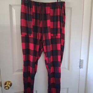 Women's Red and Black Buffalo Plaid Pajama Pants